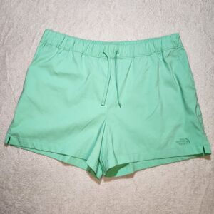 The North Face Women's 2X Hiking Shorts Flash Dry Spring Bud Green Drawstring